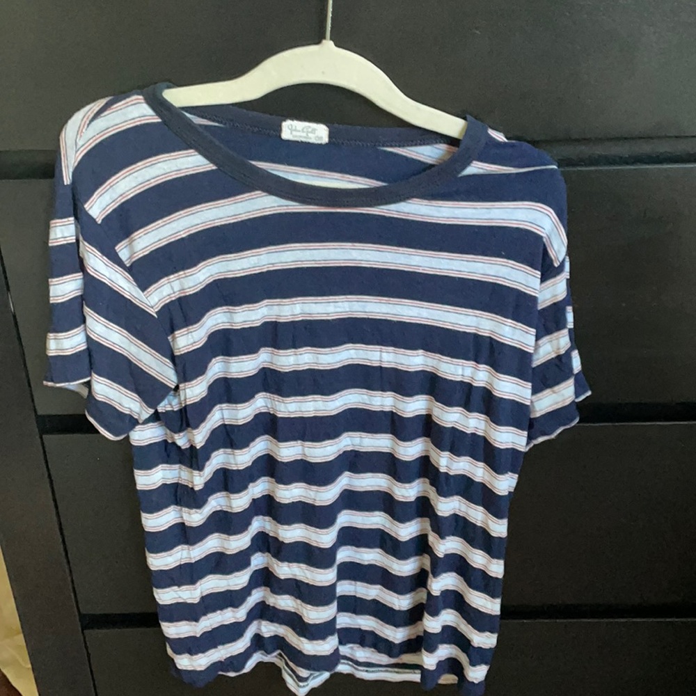 Brandy Melville navy striped Tee OZ